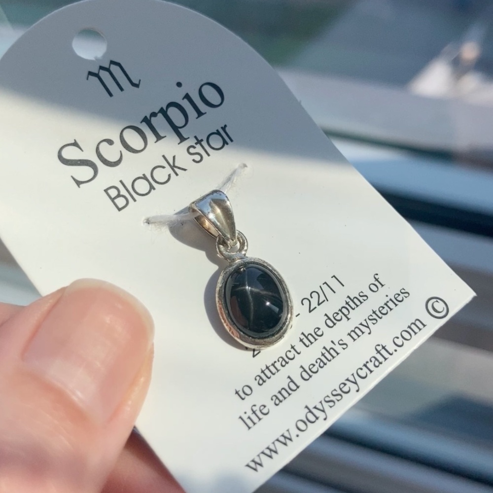 Beautiful Black Star Crystal - Pendant part